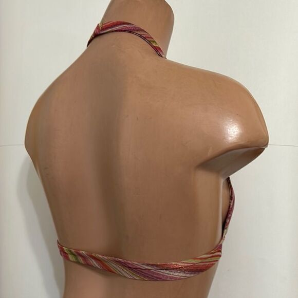 Frankie’s Bikinis x Hailee Steinfeld Eden Halter Bikini Top in Pink Disco - Picture 6 of 7